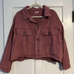 Easel cropped jeans jacket